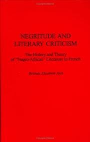 Tapa de Negritude and literary criticism