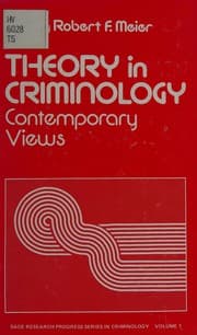 Tapa de Theory in Criminology