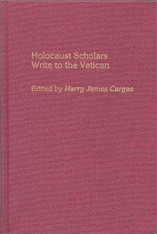 Tapa de Holocaust scholars write to the Vatican
