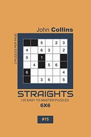 Tapa de Straights - 120 Easy To Master Puzzles 6x6 - 15