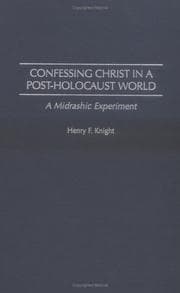 Tapa de Confessing Christ in a post-Holocaust world