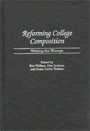 Tapa de Reforming college composition