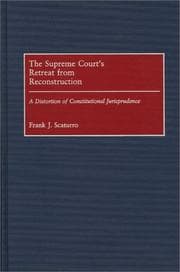 Tapa de The Supreme Court's retreat from Reconstruction