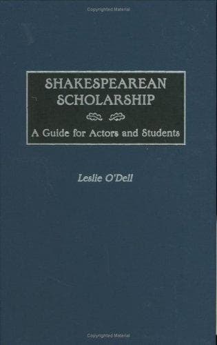 Tapa de Shakespearean Scholarship