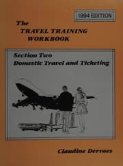 Tapa de The Travel Training Workbook, 1994-1995 Section 2