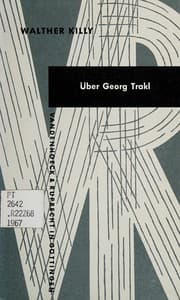 Tapa de über Georg Trakl