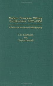Tapa de Modern European military fortifications, 1870-1950