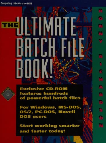 Tapa de The ultimate batch file book!