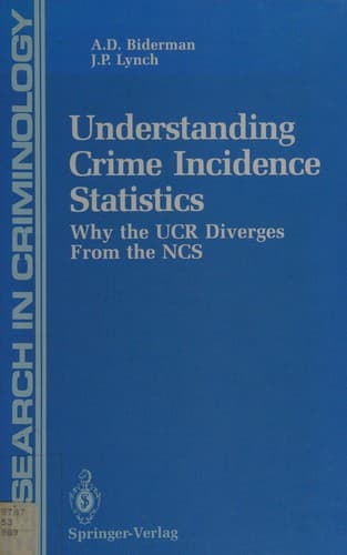 Tapa de Understanding crime incidence statistics