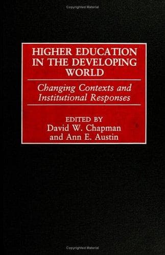 Tapa de Higher Education in the Developing World