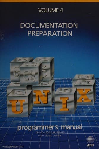 Tapa de Unix Programmer's Manual