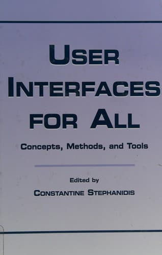 Tapa de User interfaces for all