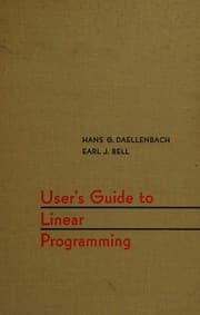 Tapa de User's guide to linear programming