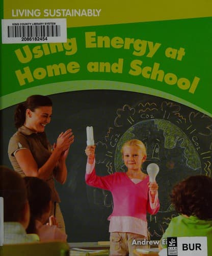 Tapa de Using energy at home and school