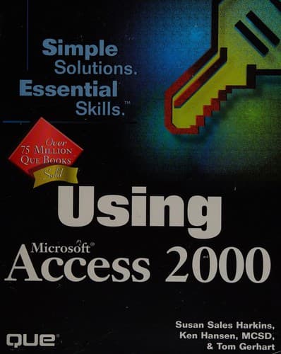 Tapa de Using Microsoft Access 2000