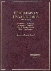 Tapa de Problems in legal ethics