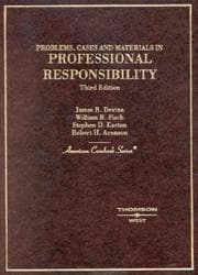 Tapa de Professional responsibility