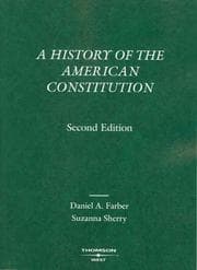 Tapa de A history of the American Constitution