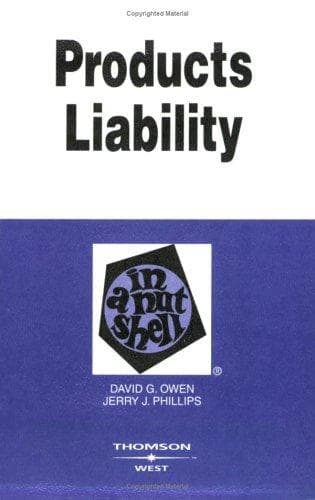 Tapa de Products liability in a nutshell