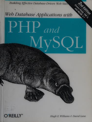 Tapa de Web database applications with PHP & MySQL
