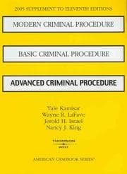 Tapa de Modern Criminal Procedure/Basic Criminal Procedure/Advanced Criminal Procedure