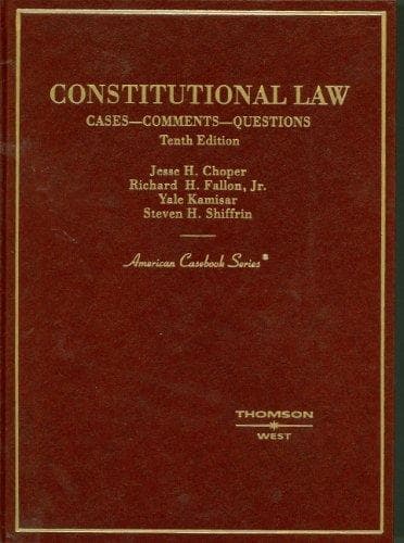 Tapa de Constitutional Law