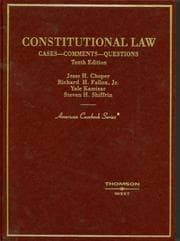 Tapa de Constitutional Law
