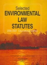 Tapa de Selected Environmental Law Statutes