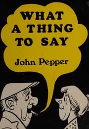 Tapa de What a thing to say