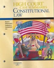 Tapa de High Court Case Summaries on Constitutional Law