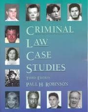 Tapa de Criminal Law Case Studies
