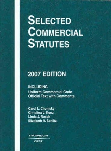 Tapa de Selected Commercial Statutes, 2007 Edition. (Selected Commercial Statutes)