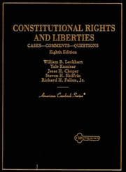 Tapa de Constitutional rights and liberties