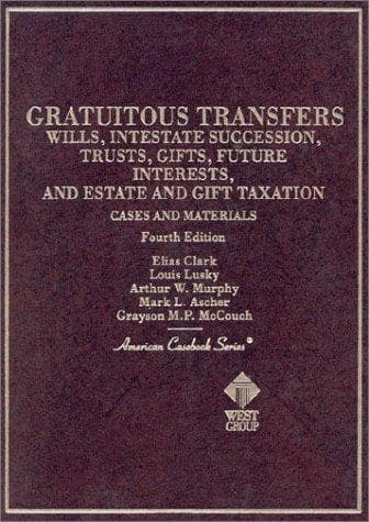 Tapa de Cases and materials on gratuitous transfers
