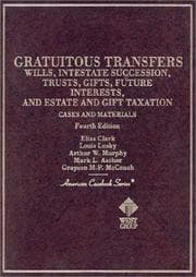 Tapa de Cases and materials on gratuitous transfers