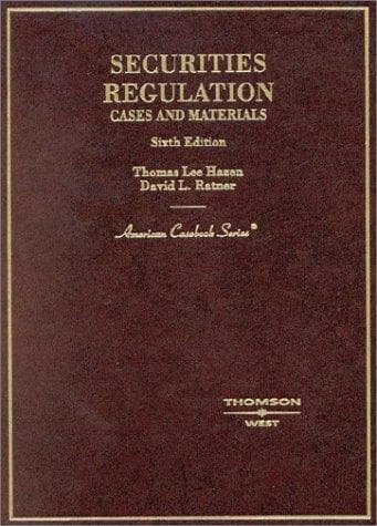 Tapa de Securities Regulation