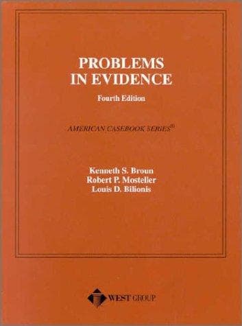 Tapa de Problems in evidence