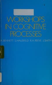 Tapa de Workshops in cognitive processes