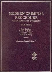 Tapa de Modern criminal procedure