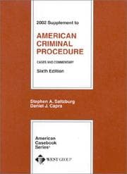 Tapa de American Criminal Procedure
