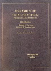 Tapa de Dynamics of trial practice