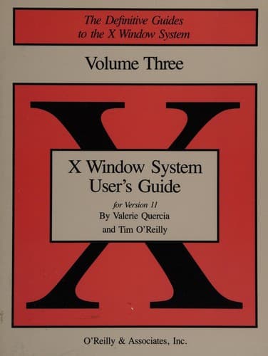 Tapa de X Window System User’s Guide