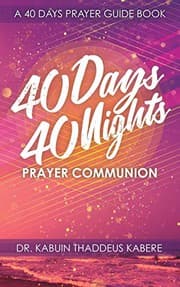 Tapa de 40 Days 40 Nights Prayer Communion