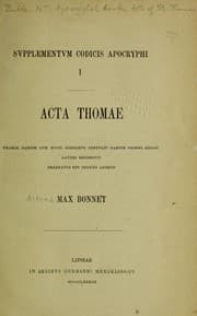 Tapa de Acta Thomae