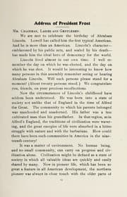 Tapa de Address of President Frost