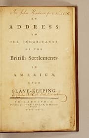 Tapa de An address to the inhabitants of the British settlements in America, upon slave-keeping