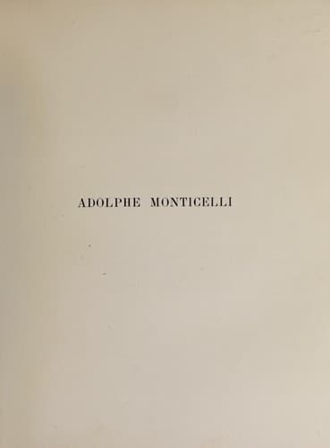 Tapa de Adolphe Monticelli