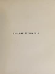 Tapa de Adolphe Monticelli