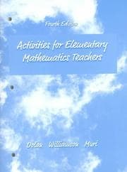 Tapa de Activities for elementary mathematics teachers