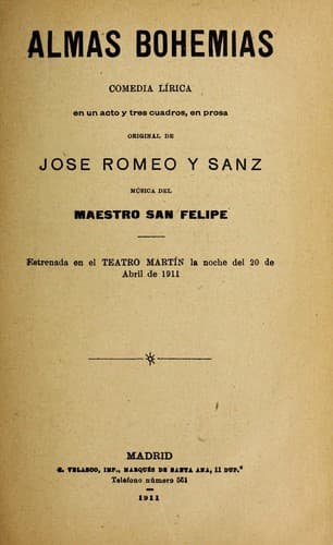 Tapa de Almas bohemias
